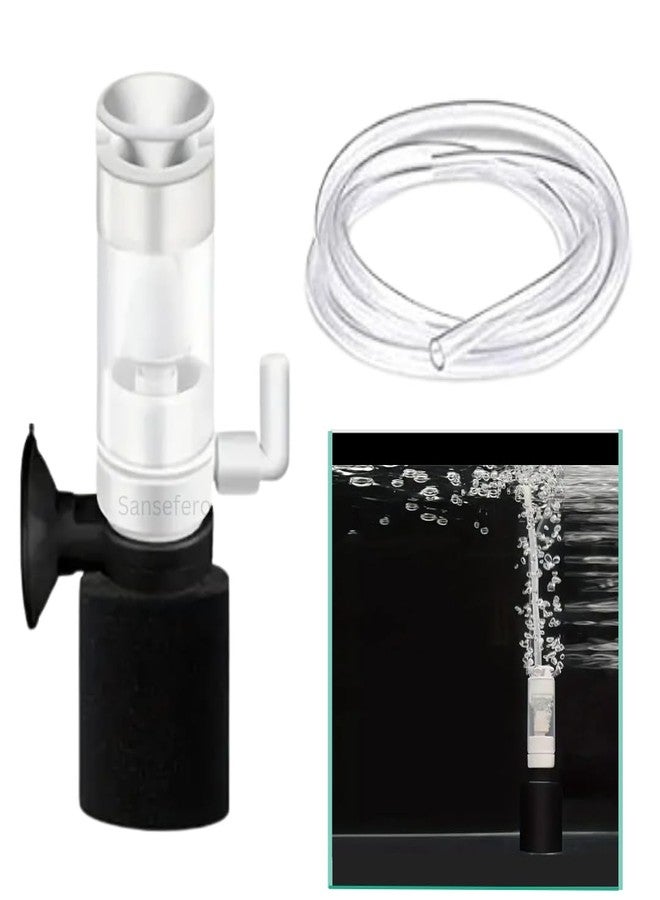 SANSEFERO فلتر إسفنجي نانو صغير من سانسيفيرو بريمير بلانتس، فلتر داخلي لحوض السمك، فلتر هواء فائق الهدوء مع أنبوب هواء، مناسب للمياه العذبة والمالحة، فلاتر إسفنجية بيوكيميائية (MB-201). - Image 1